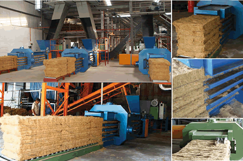 Automatic Palm Fiber Baling Machines